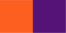 Farbkombinationen Violett Orange